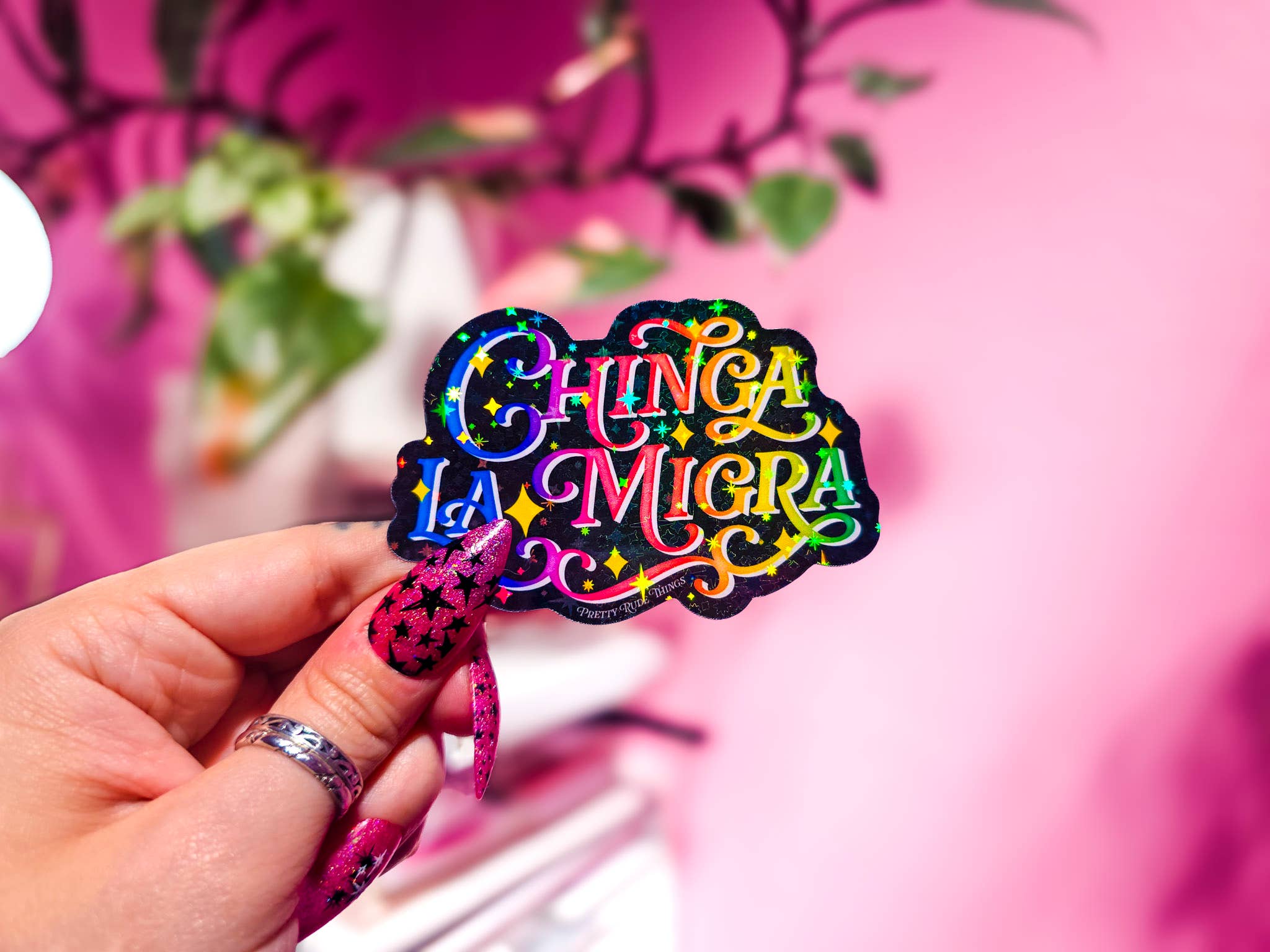 Pretty Rude Things - Wholesale Sticker - Chinga La Migra, F*ck ICE, Pro Immigration Sticker4