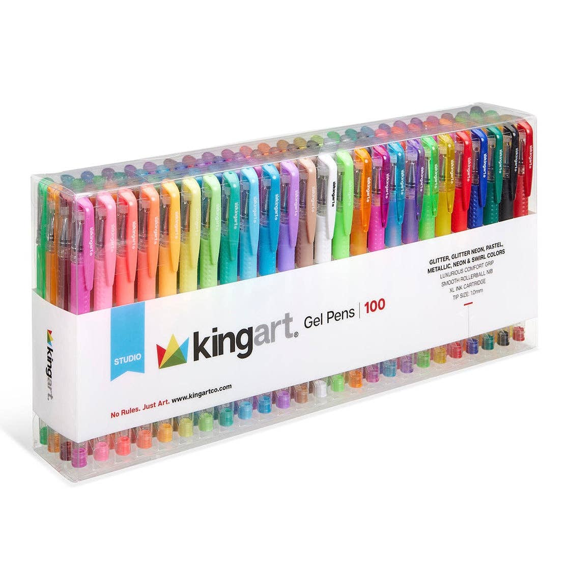 KINGART - Vente Stylos - Ensemble de stylos gel – 100 couleurs3