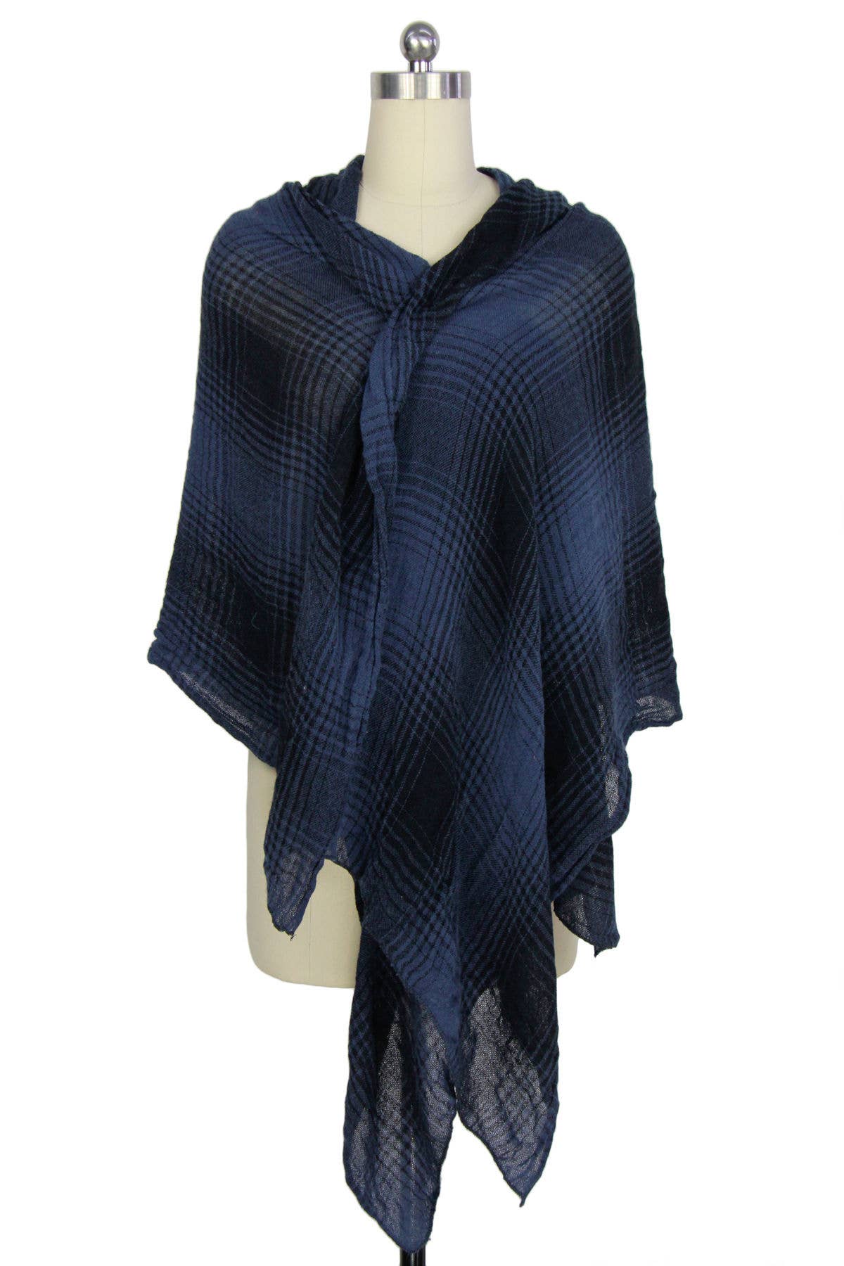 Veroma Gifts - Wholesale Scarf - Women's - Two Toned Faded Plaid Scarf12