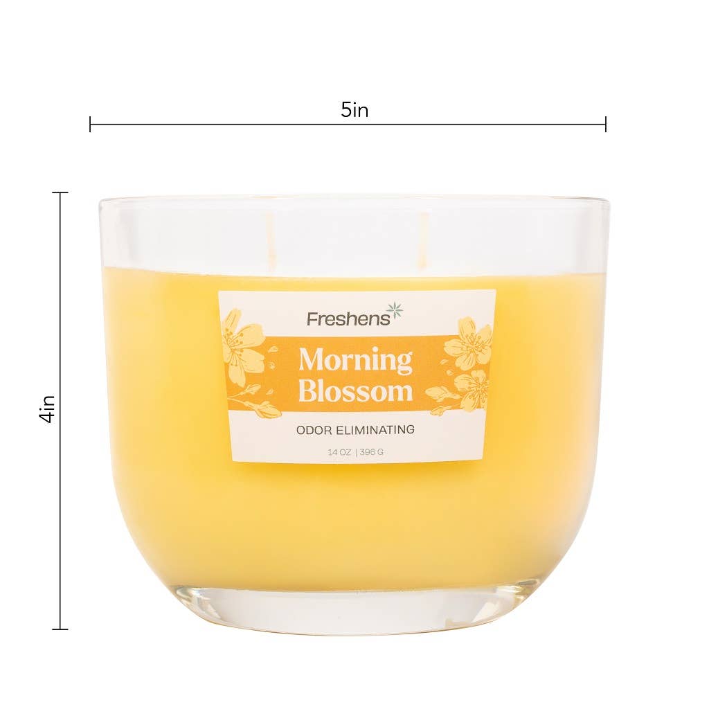 MVP Group International INC - Wholesale Jar/Filled Candle - Morning Blossoms Odor Eliminating Scented Candle, 14oz2