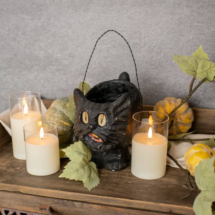 8" BLACK VINTAGE CAT for wholesale by Ragon House