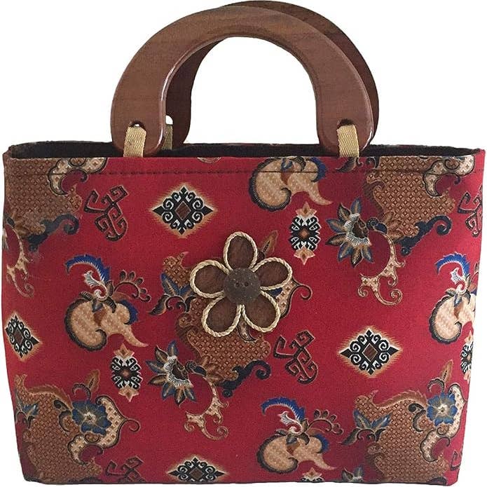 OMA - Eclectic Home - Wholesale Tote Bag - Women's - Batik Fabric Vintage Bohemian Tote Bag Purse - Multi Color