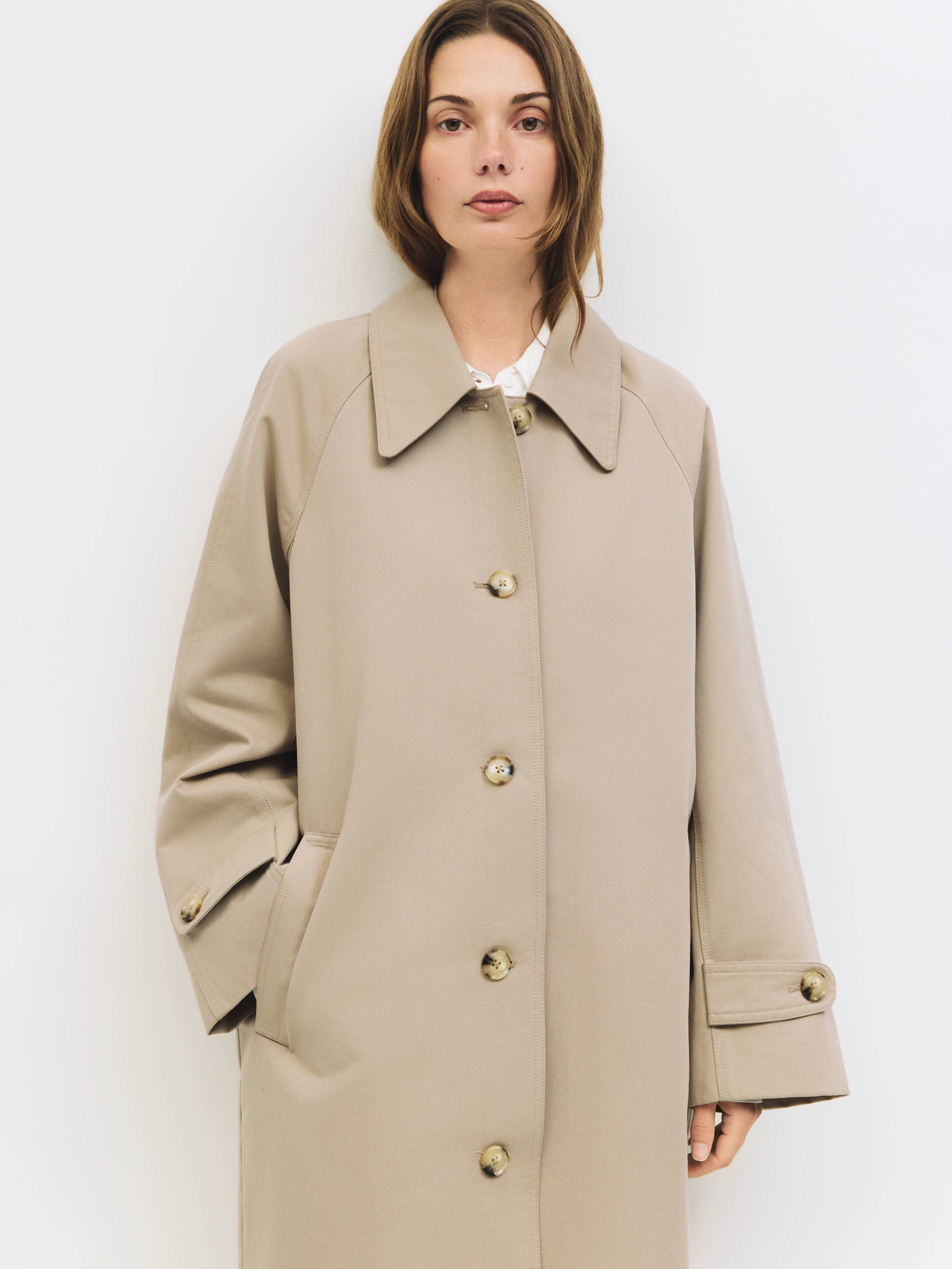 MOD REF - Wholesale Trench Coat - Women's - The Serena Coat | Pointed Collar Trench Coat9
