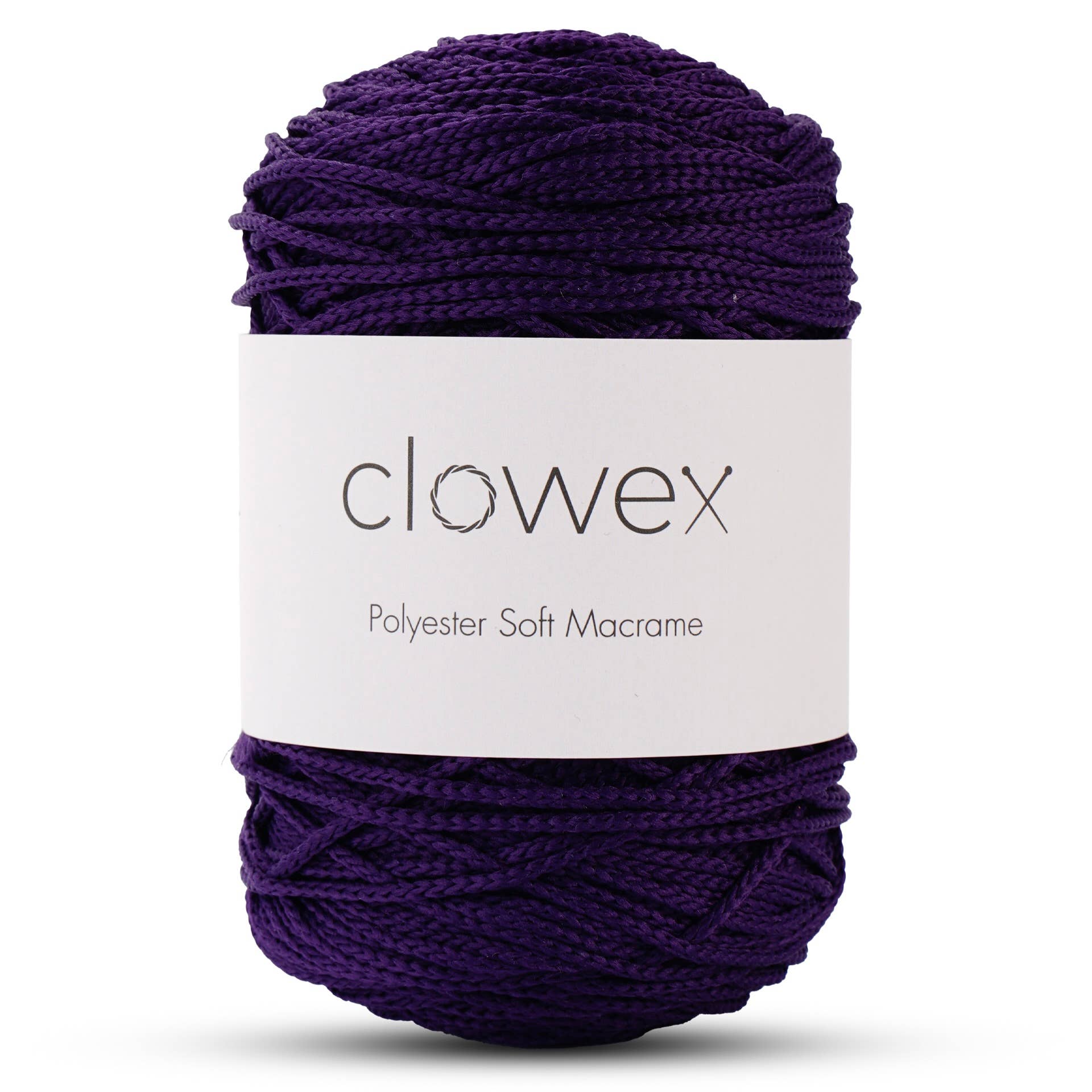 Clowex Textile LLC - Vente Fils à tricoter - Corde Macramé Douce en Polyester 2,5 mm, Fil de Corde Tressé Coloré11