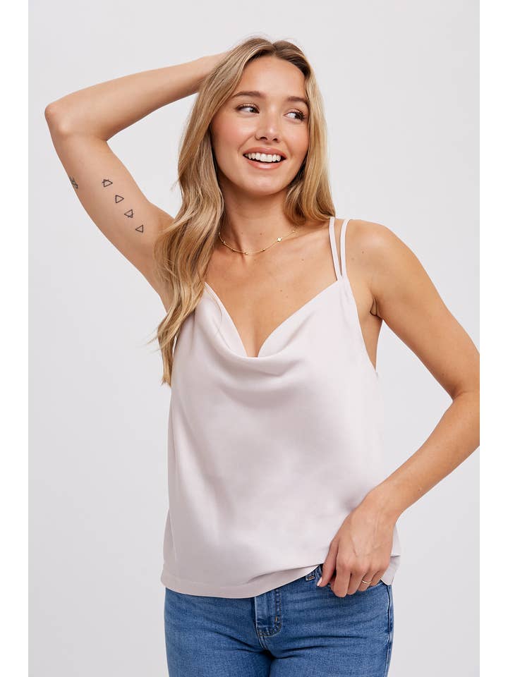 Bluivy – wholesale Camisole – Women′s – SILKY COWL NECK CAMI26