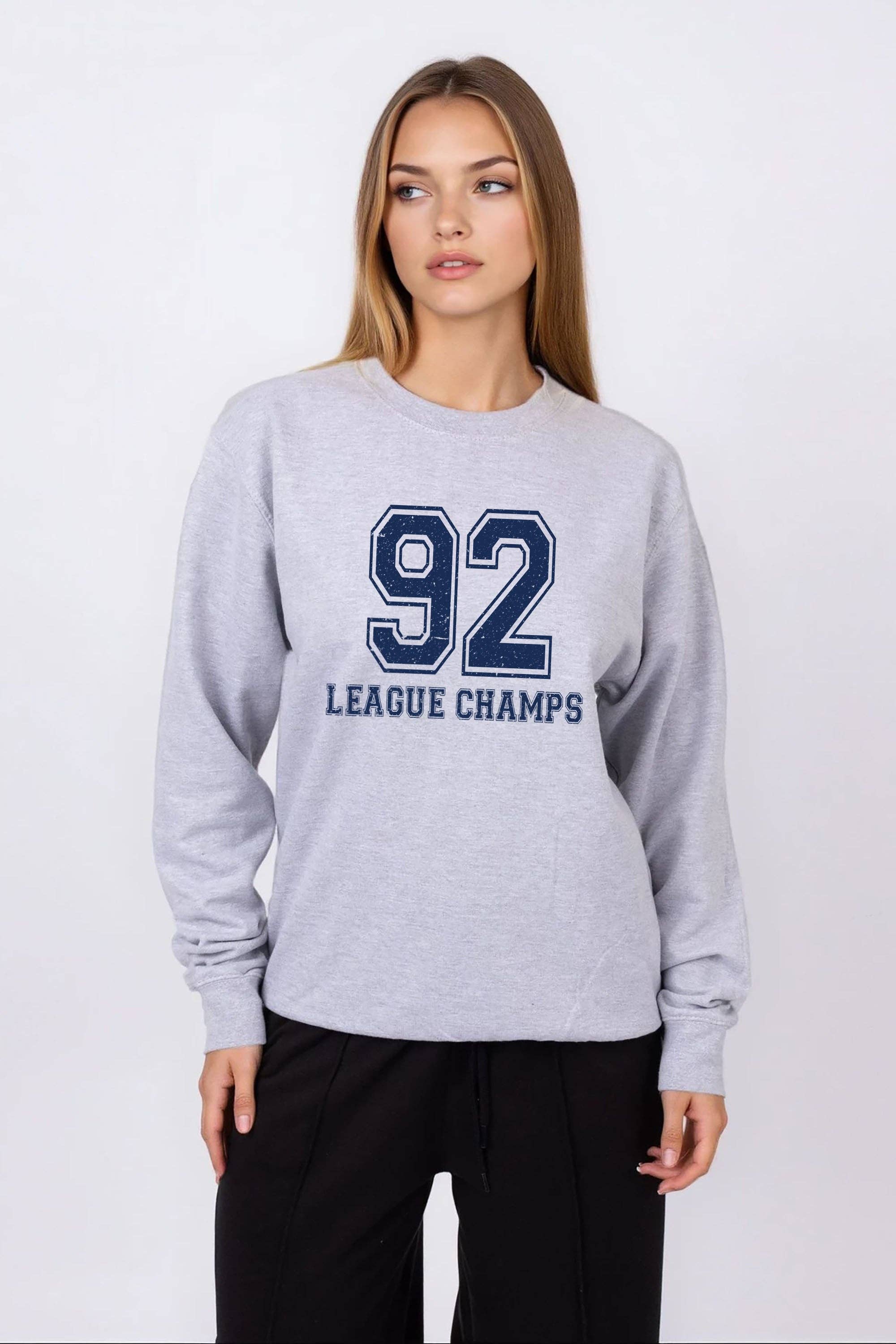 Missi Clothing – wholesale Graphic sweatshirt – Women’s – 92 League Champs Printed Sweatshirt6