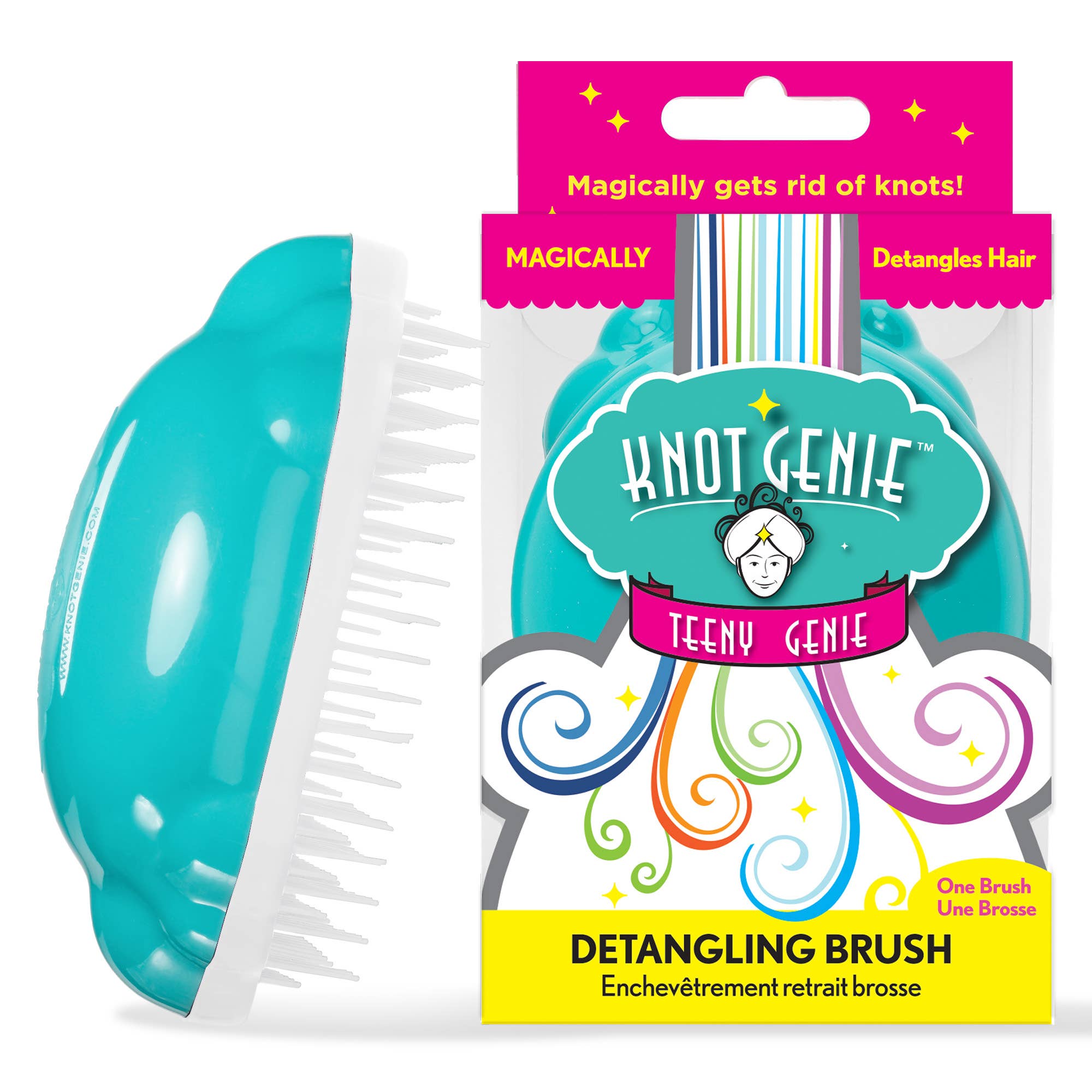 Knot Genie - Wholesale Hair Brush/Comb - Kids & Baby - Teeny Genie Kids’ Detangling Hair Brush – Small Size34