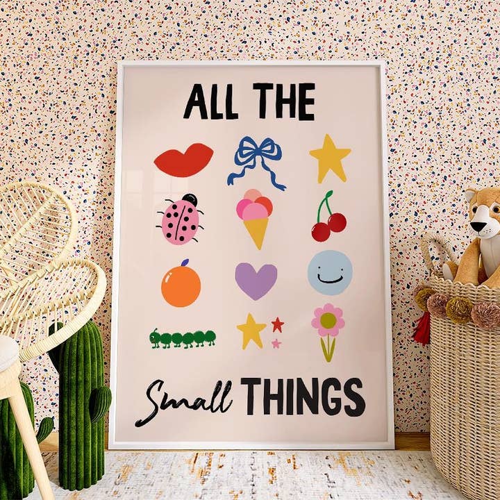 Stampa per bambini "Tutte le piccole cose" per la vendita all'ingrosso da parte di HollieGraphik