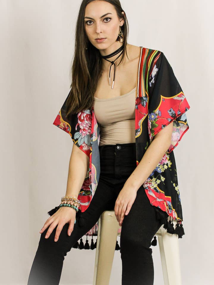 Totally Technicolor Kimono for wholesale by Avani Del Amour