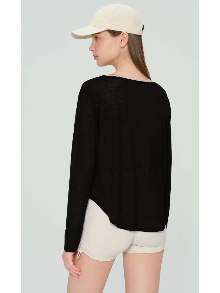 91thelabel - Wholesale Athletic Top - Women's - Calin Loose Fit Sheer Active Top Cover Up 6