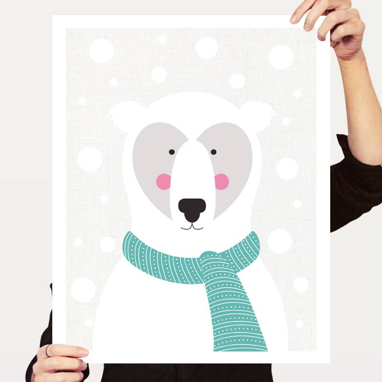 Creative Monsoon - Wholesale Art Print - Kids & Baby - Polar Bear In A Snow Storm Print4