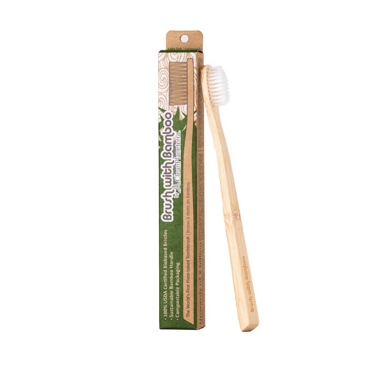 Brush With Bamboo - Wholesale Toothbrush - Adult Toothbrush - Extra Soft0