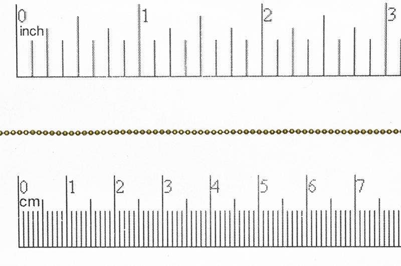 Continental Beads - Wholesale Craft Supplies - 1mm Diamond Cut Ball Chain sold by The Foot - CH 8510