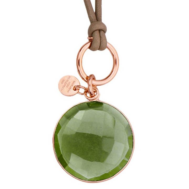 COLLIER COOPER en quartz vert pour la vente par Marjana von Berlepsch