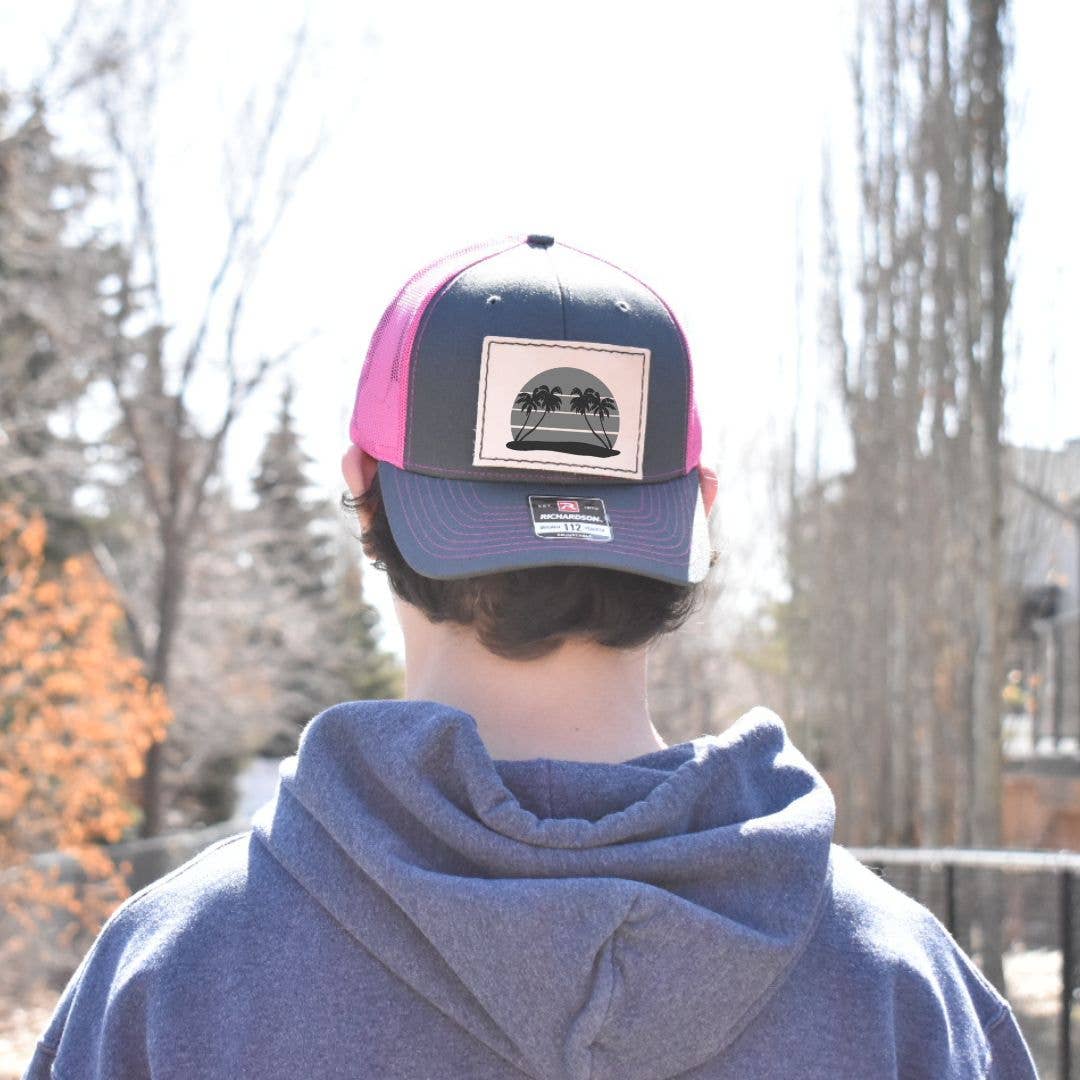 Prairie Buffalo - Wholesale Patch - Leather Hat Patches - Tropical Palm Tree6