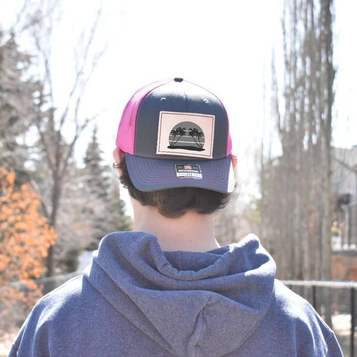 Prairie Buffalo - Wholesale Patch - Leather Hat Patches - Tropical Palm Tree6