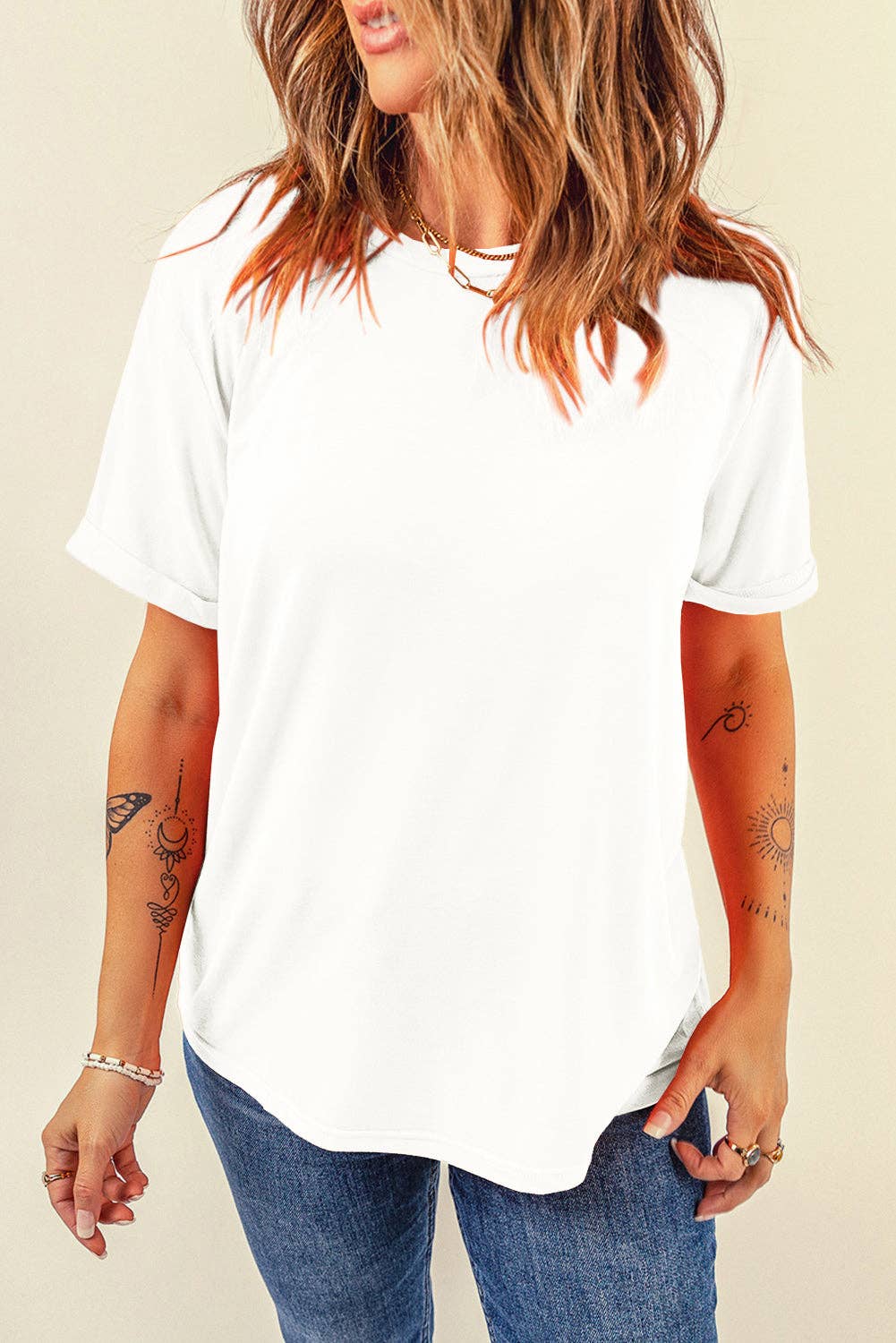 PRETTY BASH - Wholesale T-Shirt - Women's - Solid Short Sleeve Crew Neck Tee9