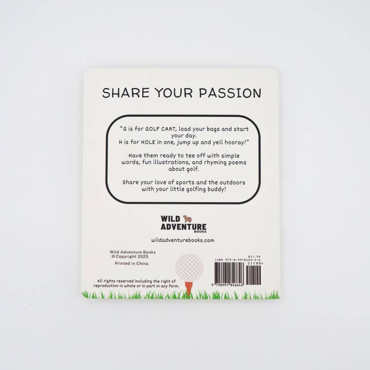 Wild Adventure Books - Wholesale Preschool Book (3-5) - ABC's of Golf4