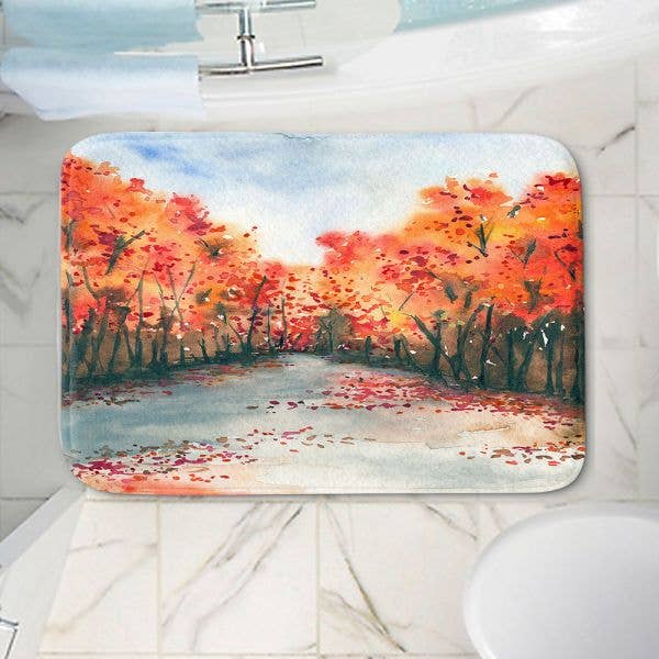 Autumn Journey Bath Mat for wholesale by Brazen Design Studio