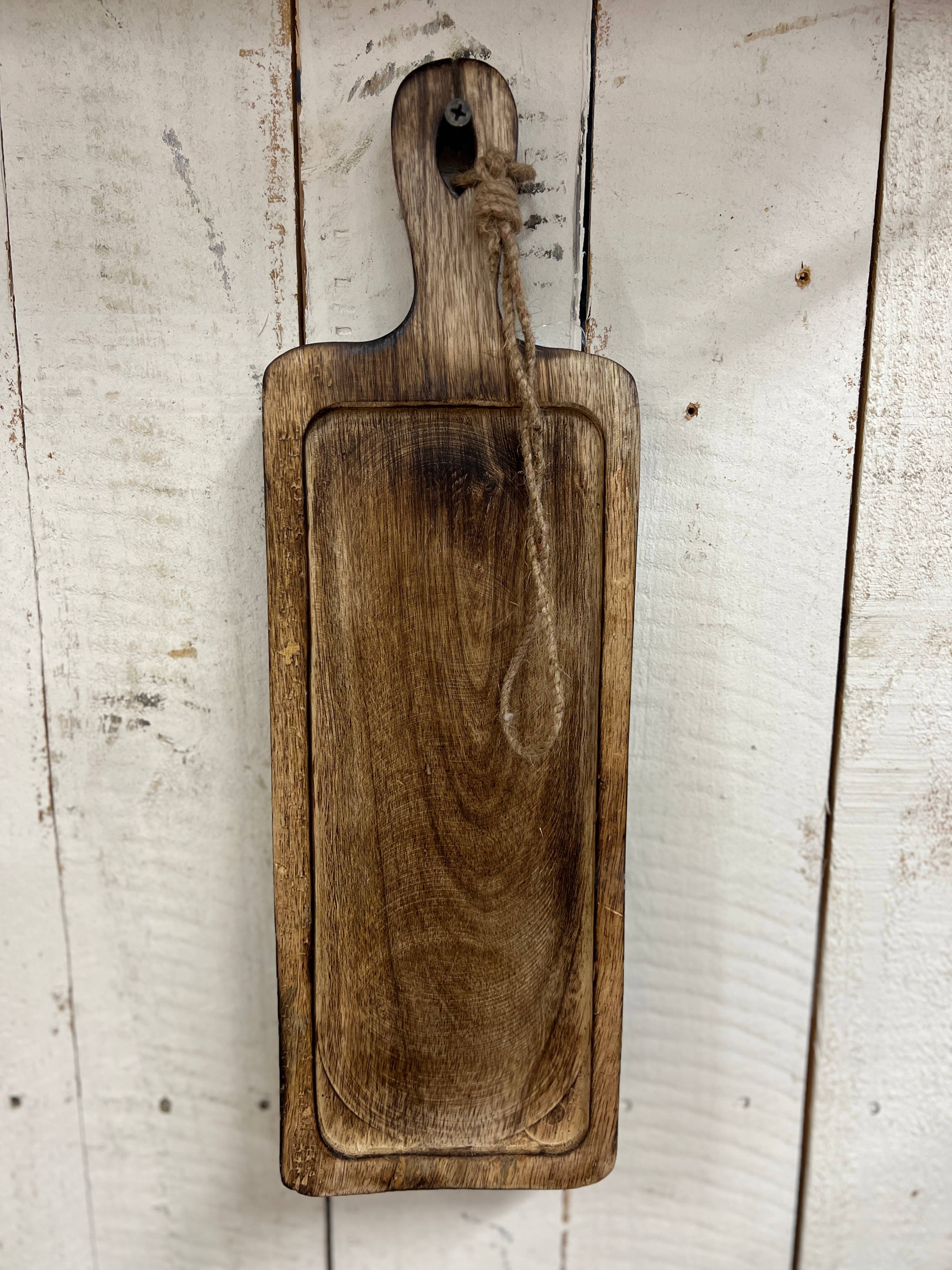 Wholesale Home Decor - Wholesale Cutting Board - Dark Wood Chopping Tray 15x5x0.5in2