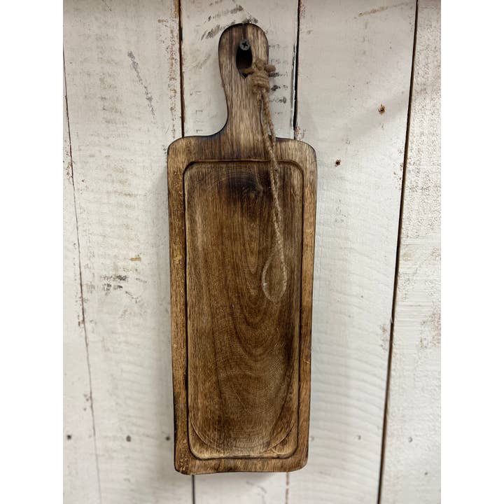 Wholesale Home Decor - Wholesale Cutting Board - Dark Wood Chopping Tray 15x5x0.5in2