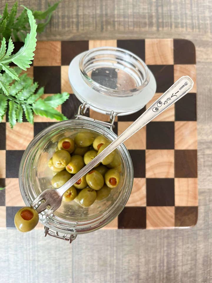 Olives Vintage Stamped Pick for wholesale by The Sassy Barn