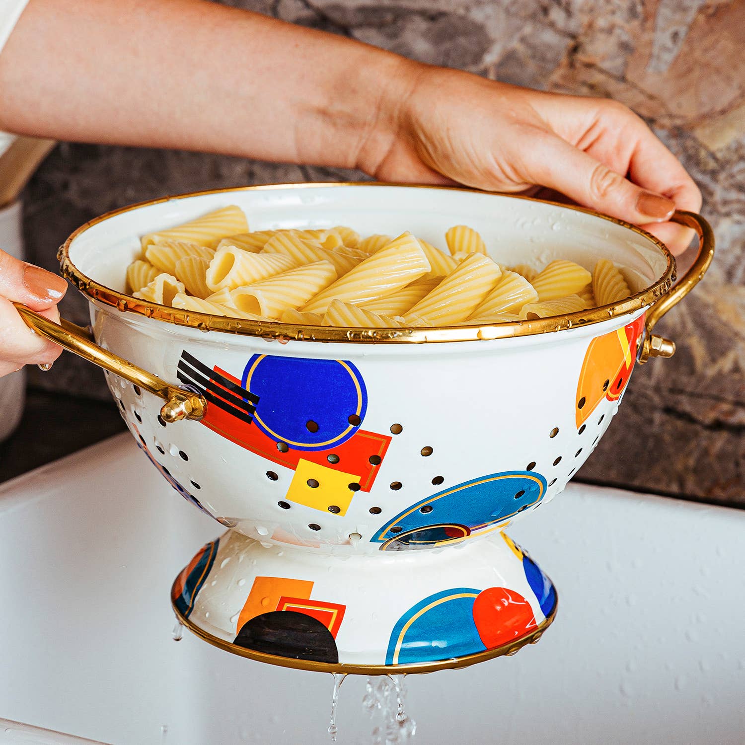 Darling Spring - Vendita all'ingrosso Scolapasta - Scolapasta smaltato Bauhaus22