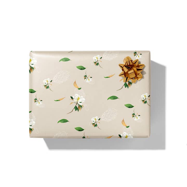 re:mused studio - Wholesale Flat wrap - Blossoms Gift Wrap Sheet – Double Sided13