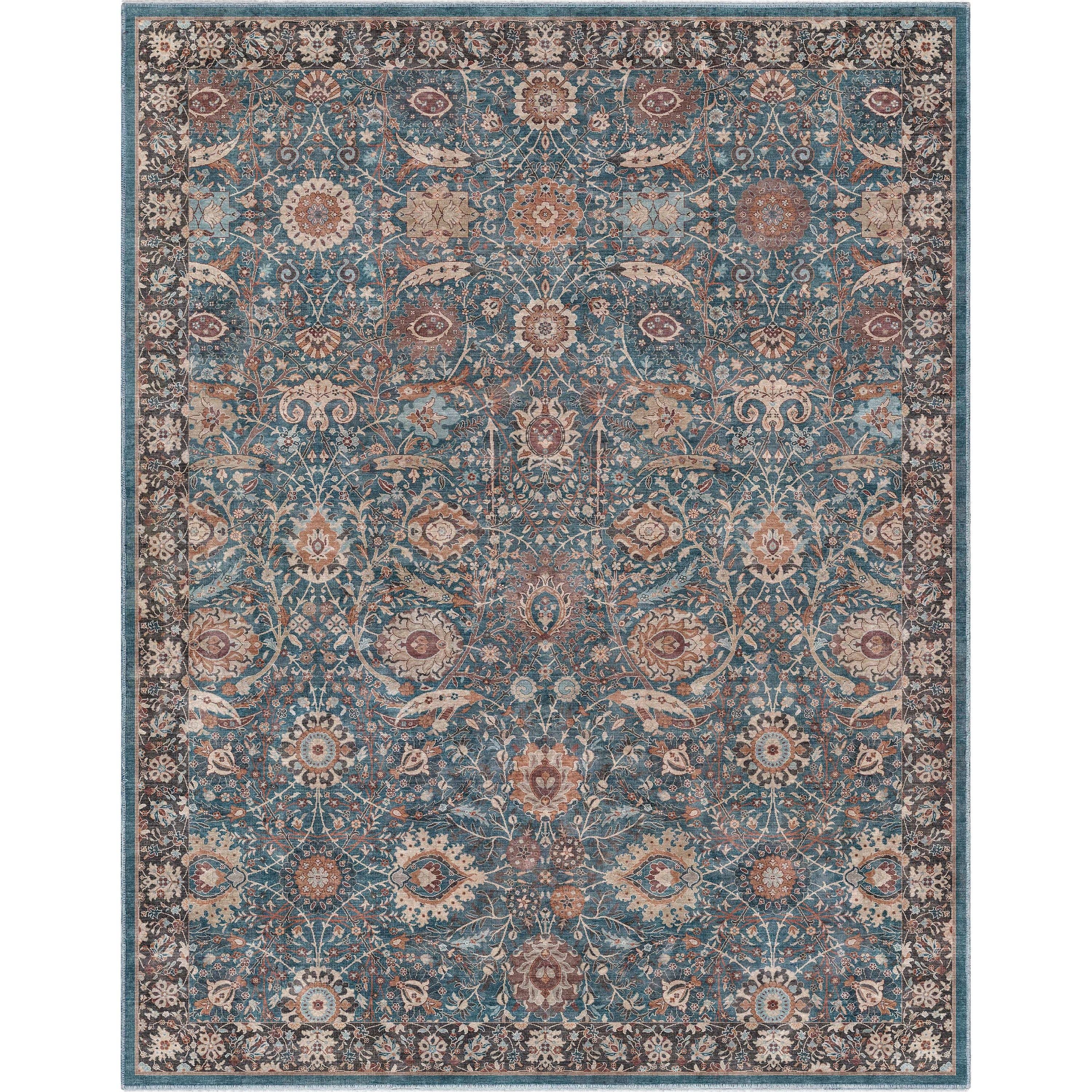 Well Woven - Vendita all'ingrosso Tappeto - Tappeto Liana Vintage Oriental Teal a trama piatta2
