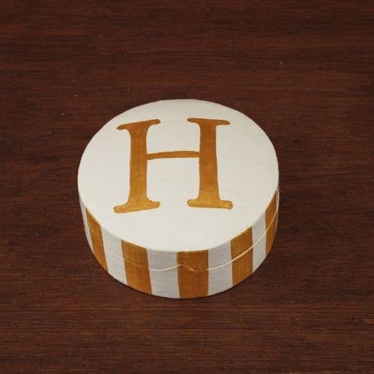 Caixa listrada ouro - H por atacado de Love Explorers