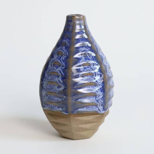 Patterned Vessels Basalt Coral Blue for wholesale by By Alejandra Design
