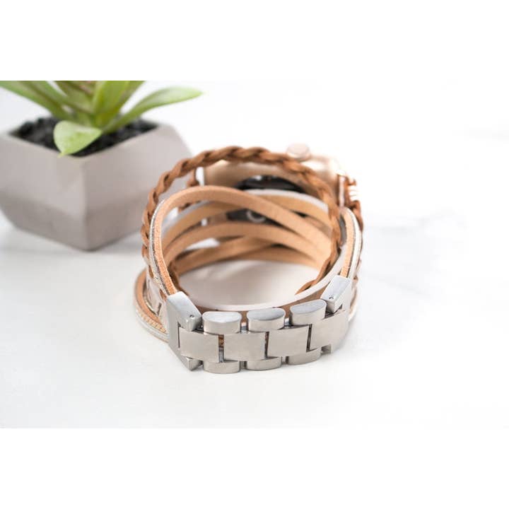 Hipster Row - Wholesale Watch Band/Strap - Women's - Sloane Leather Apple Watch Band
