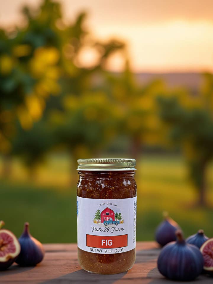 Fig Jam - 9 oz for wholesale by State 28 Farm
