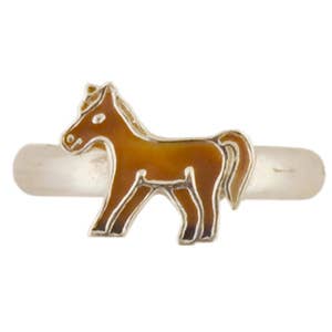 Hästring i brunt 925 silver för wholesale av Janusch