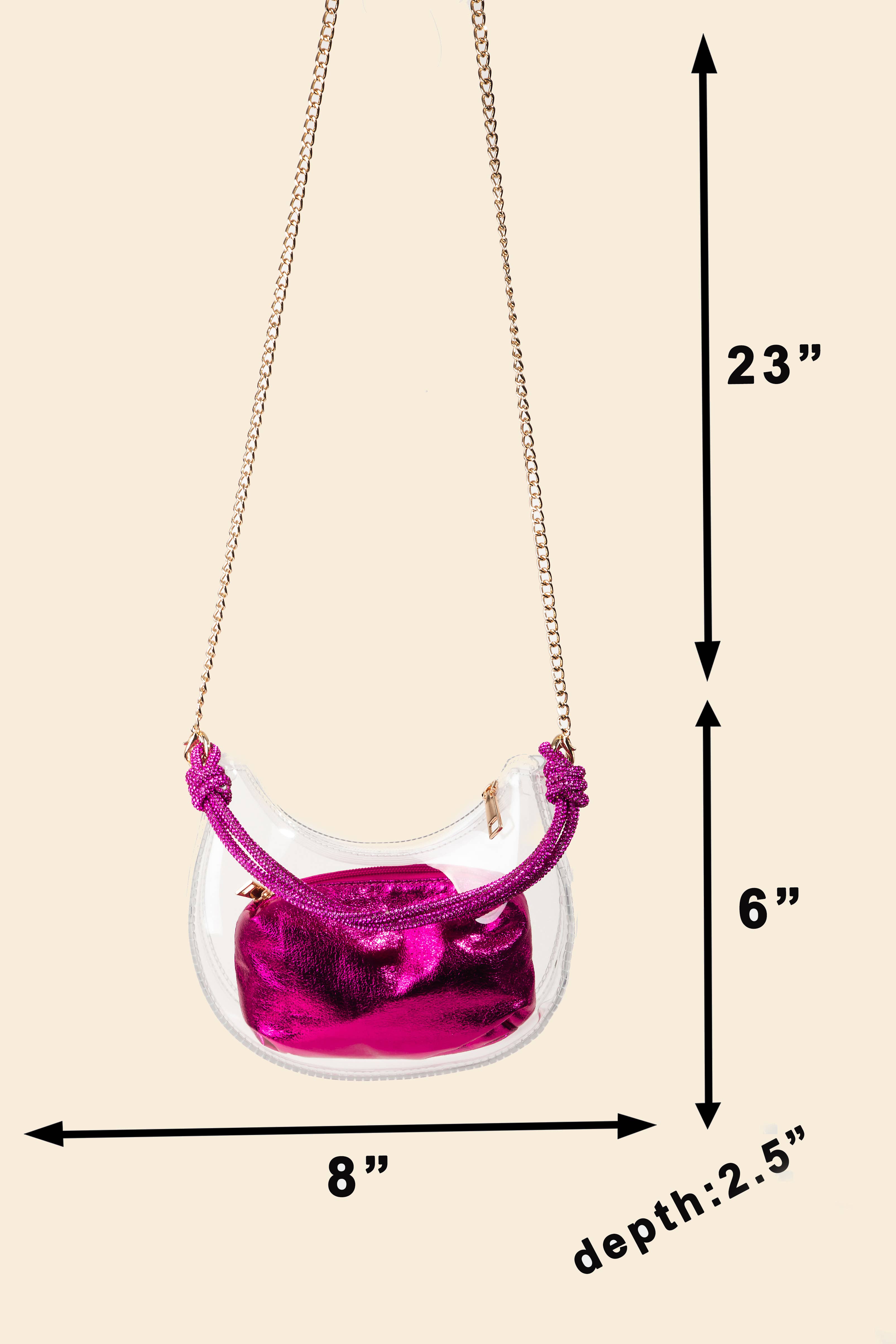 Anarchy Street - Wholesale Crossbody Bag - Women's - Clear See Through Baguette Bag3