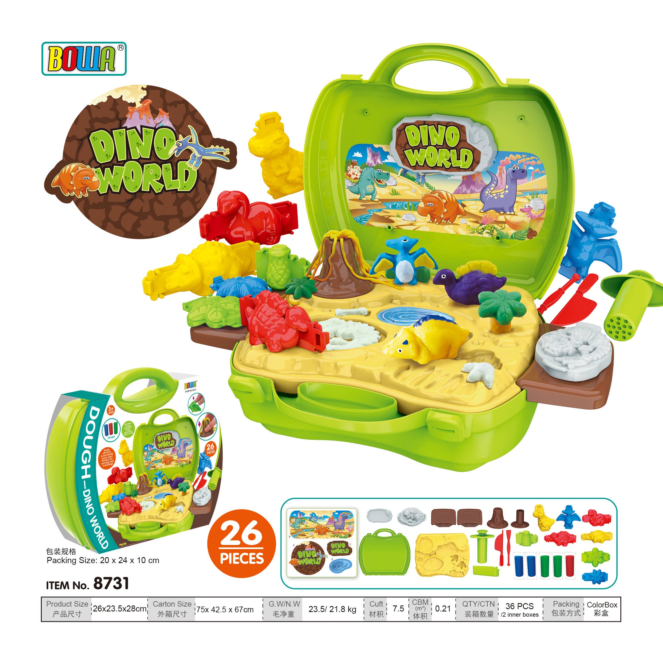 Toyventures - Wholesale Toy Set - Kids - Kids Pretend Play Tool Doctor Food Beauty Clay Dough Playset6