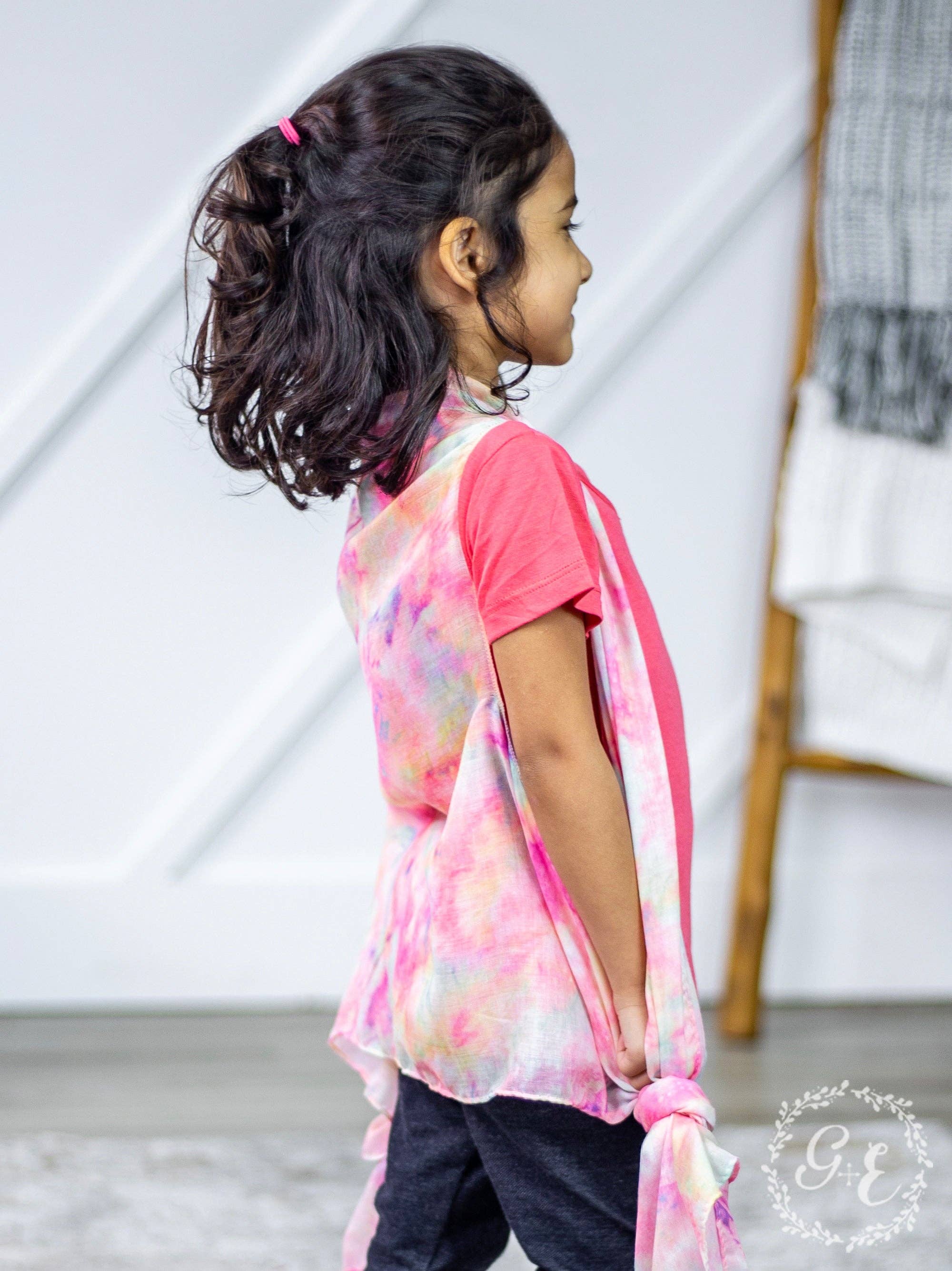 Girls' Tie Dye Vest for wholesale on Faire2