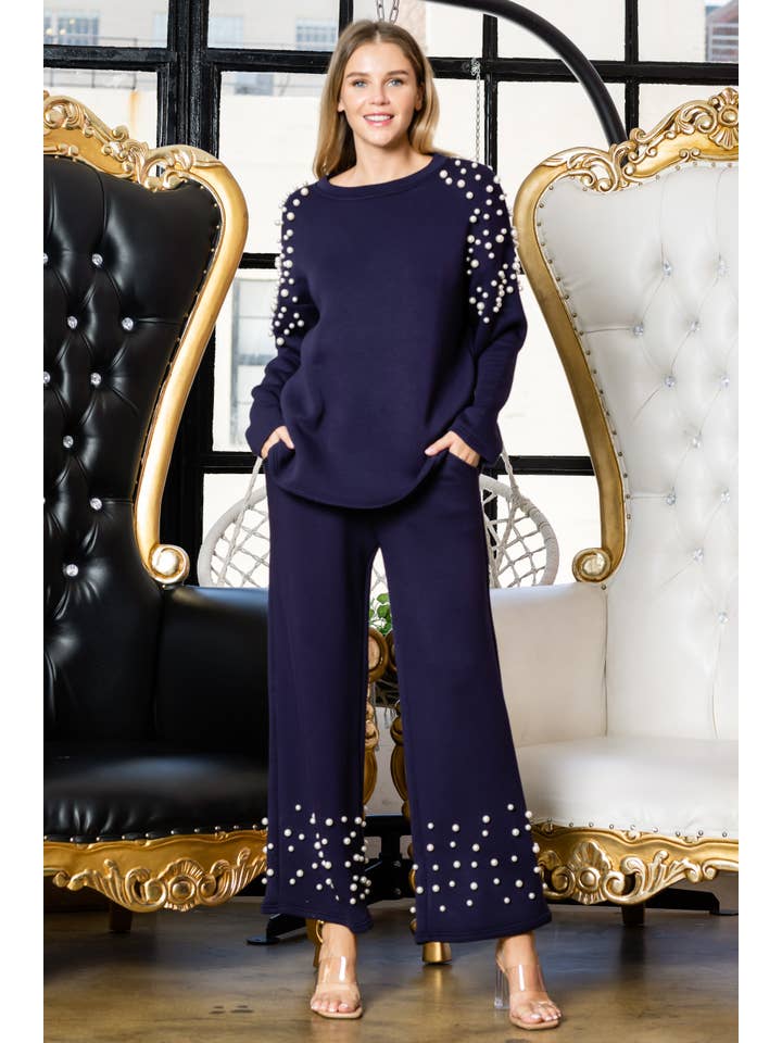 Joh Apparel - Wholesale Knit Top - Women's - Fiona Stretch French Scuba Pearl Top16