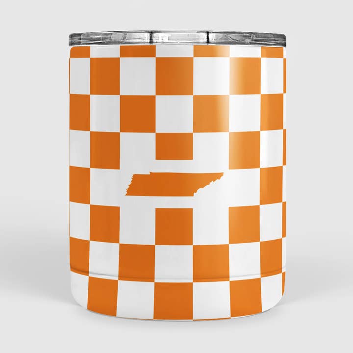 Checkerboard Tennessee Shape Tumbler for wholesale by Barrel Down South