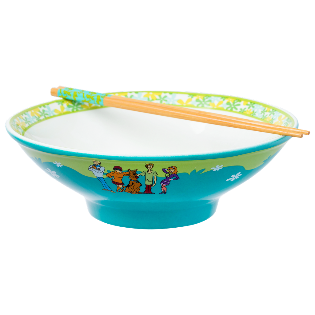 Silver Buffalo - Wholesale Bowl - Scooby Doo Gang Flower Pattern 30oz Ceramic Ramen Bowl2