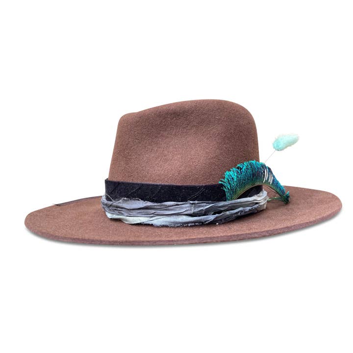 Kanel - vestlig stil filt fedora for engroshandel hos Cha Cha's House of Ill Repute