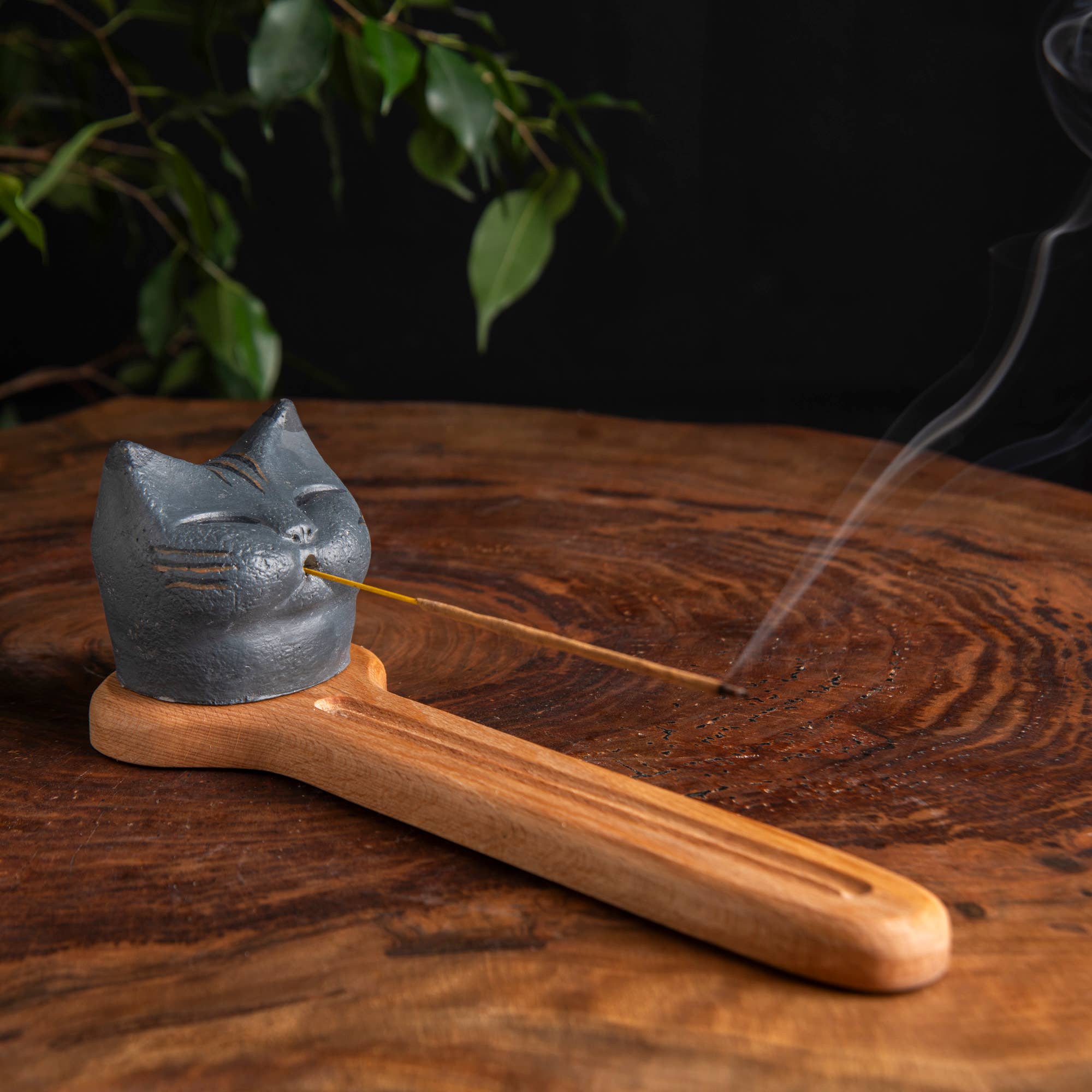 Troy Touch - Wholesale Incense Holder - Tabby Cat Incense Holder, Handmade Incense Holder11