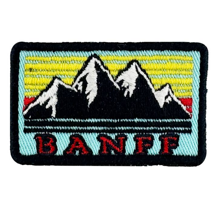 Bügelaufnäher Banff für den Großhandel von Northern Icons Canada