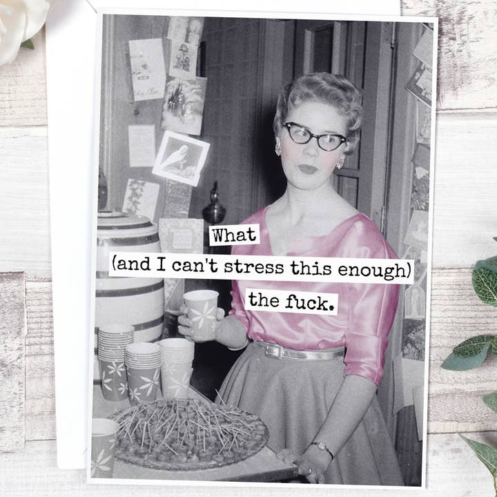 Raven's Rest Studio - Wholesale Everyday Greeting Card - What (And I Can't Stress This Enough) The Fuck. Card.4