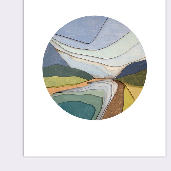 Gold River Archival Quality Print for wholesale by Bellamy Home Studio