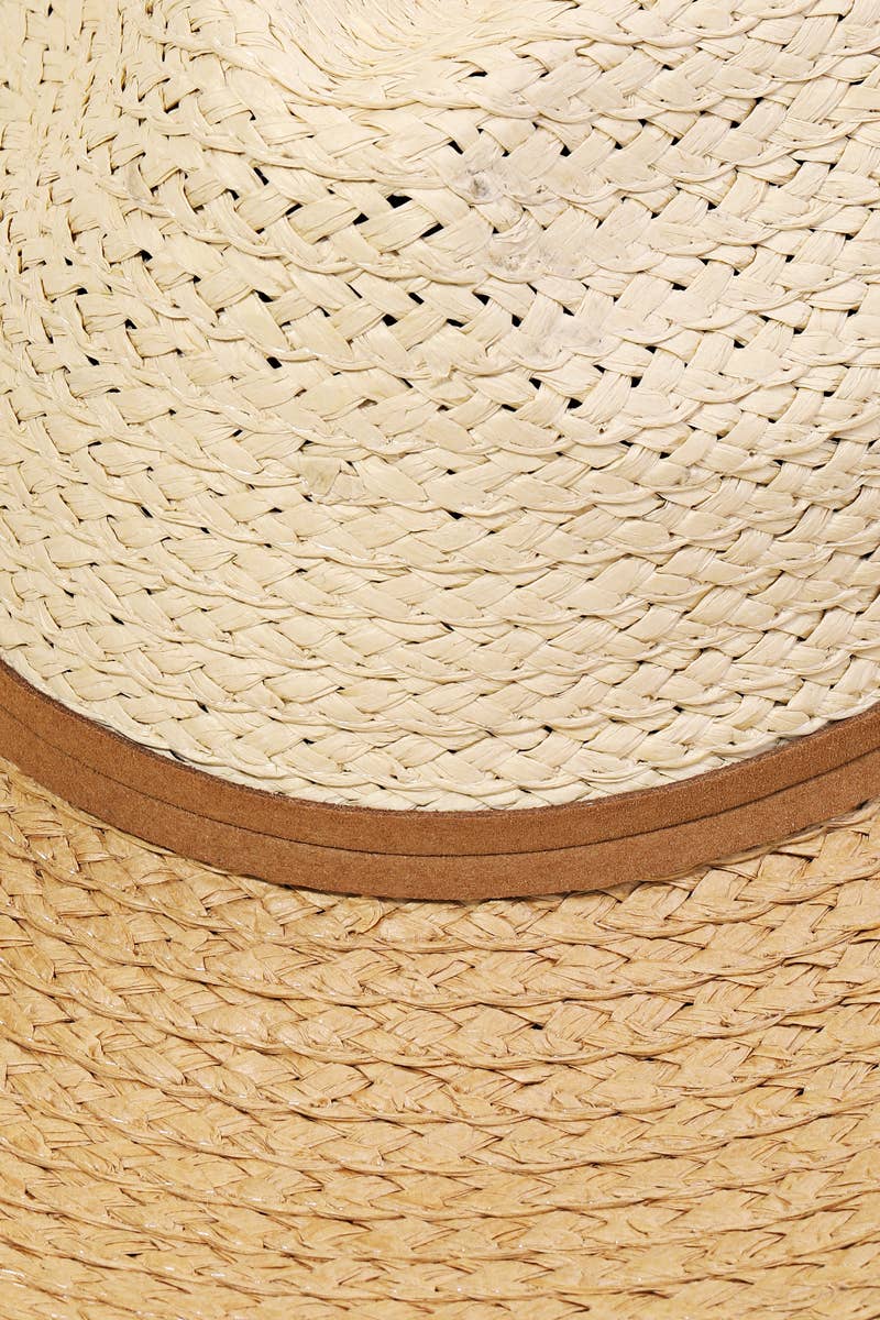 Anarchy Street - Wholesale Straw Hat - Women's - Two Tone Straw Braided Sun Hat3