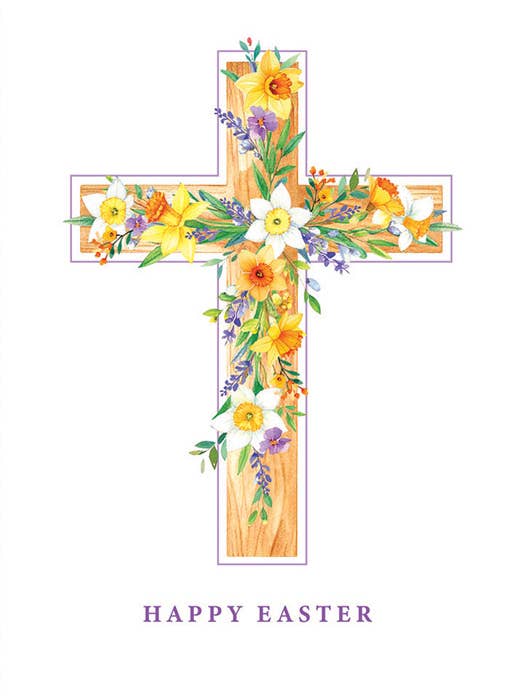 Påskkort, Öppet, Blomsterkors för wholesale av Piccadilly Greetings