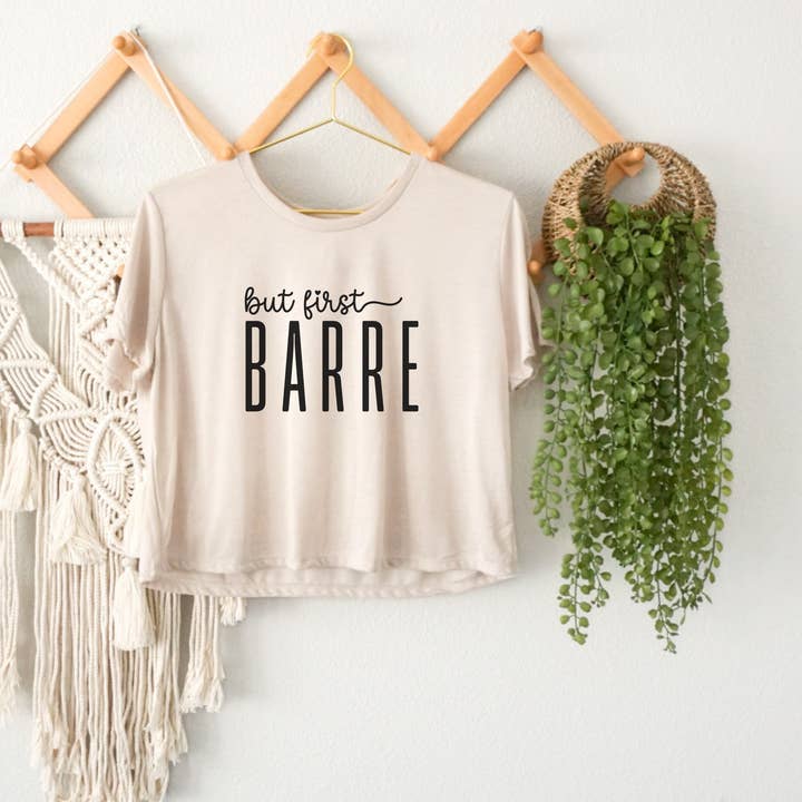 Barre Crop Top – But First Barre – Fitness Apparel and other Purchase Wholesale custom crop tops. Free Returns & Net 60 Terms on Faire trending on Faire.