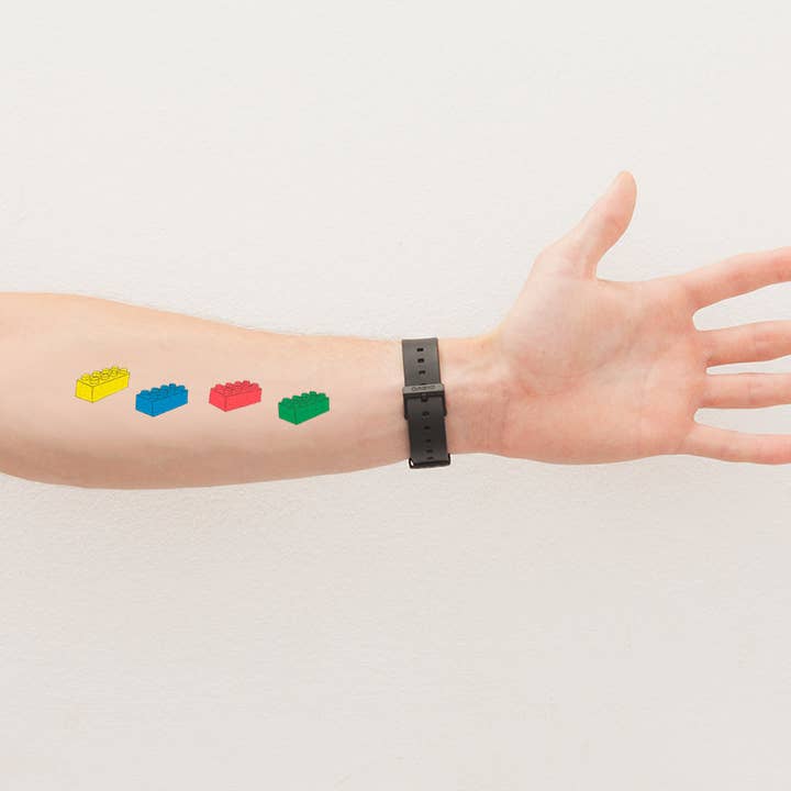 Tattoonie – wholesale Temporary tattoo – BRICKS Tattoo (Pack of 2)