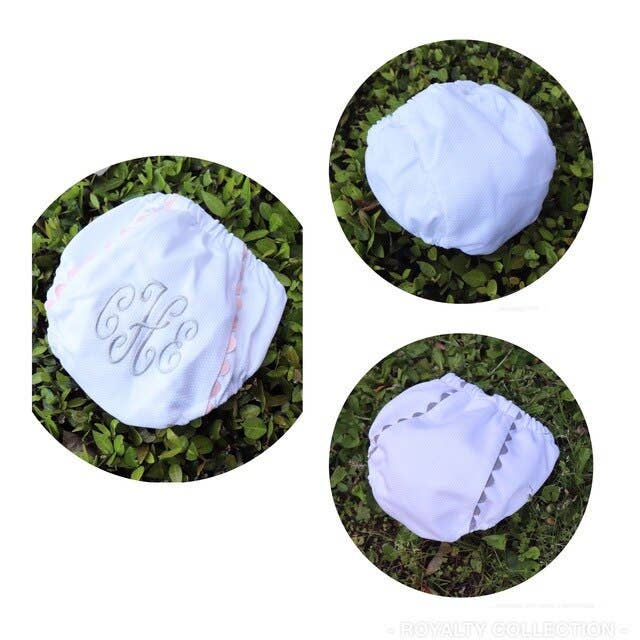 THE ROYALTY COLLECTION - Vendita all'ingrosso Slip/copripannolino - Neonati - Copripannolino in cotone piqué bianco